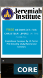 Mobile Screenshot of jeremiahinstitute.com